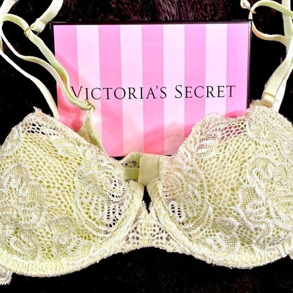 GREEN BRA VERY SEXY by VICTORIAS SECRET 34B - Picture 1 of 5